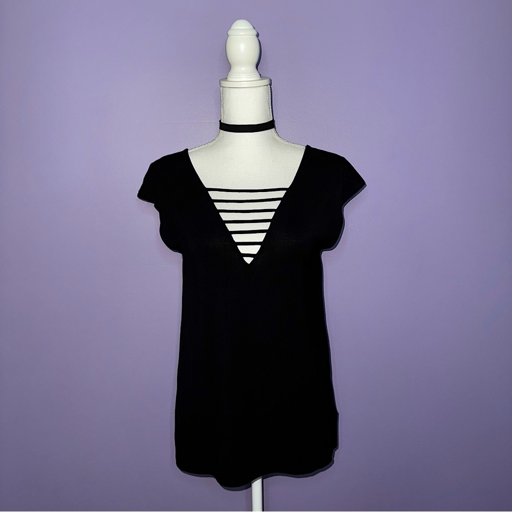 NEW American Eagle Black Strappy V-Neck Top